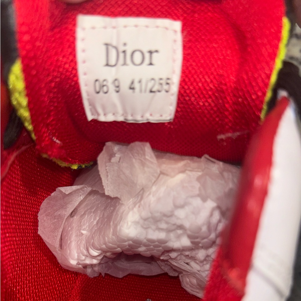 COPY DIOR B22 GREEN YELLOW WHITE SNEAKER SZ 7.5 (41) - Picture 12 of 12